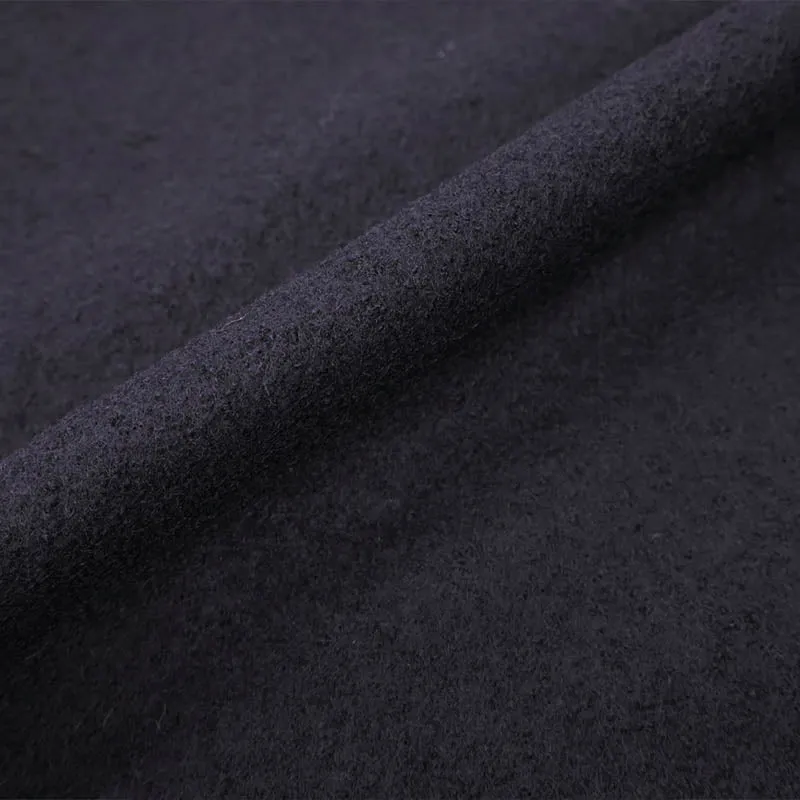 100% Boiled Wool - Black