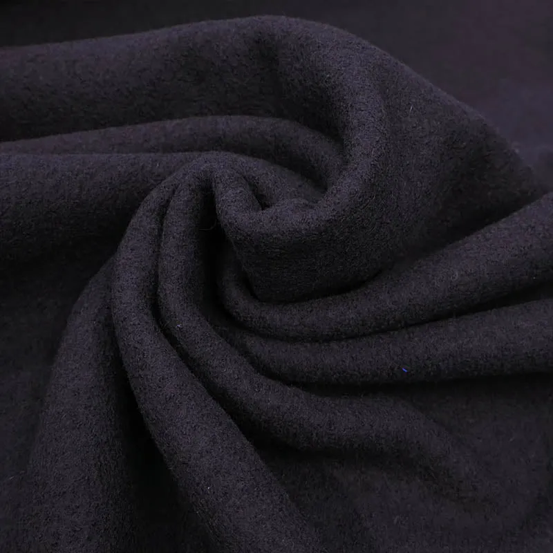 100% Boiled Wool - Black