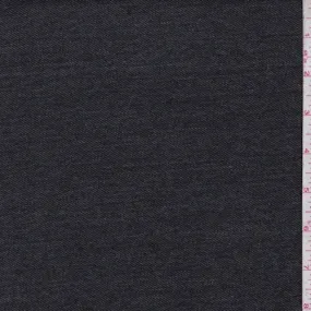 2 3/4 YD PC-Heather Charcoal Wool Blend Twill Jacketing Fabric