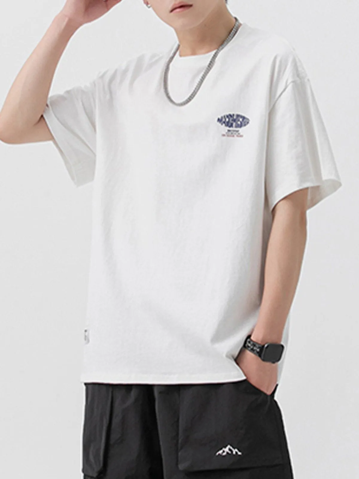 AlanBalen® - Back Deformed Letter Graphic Tee