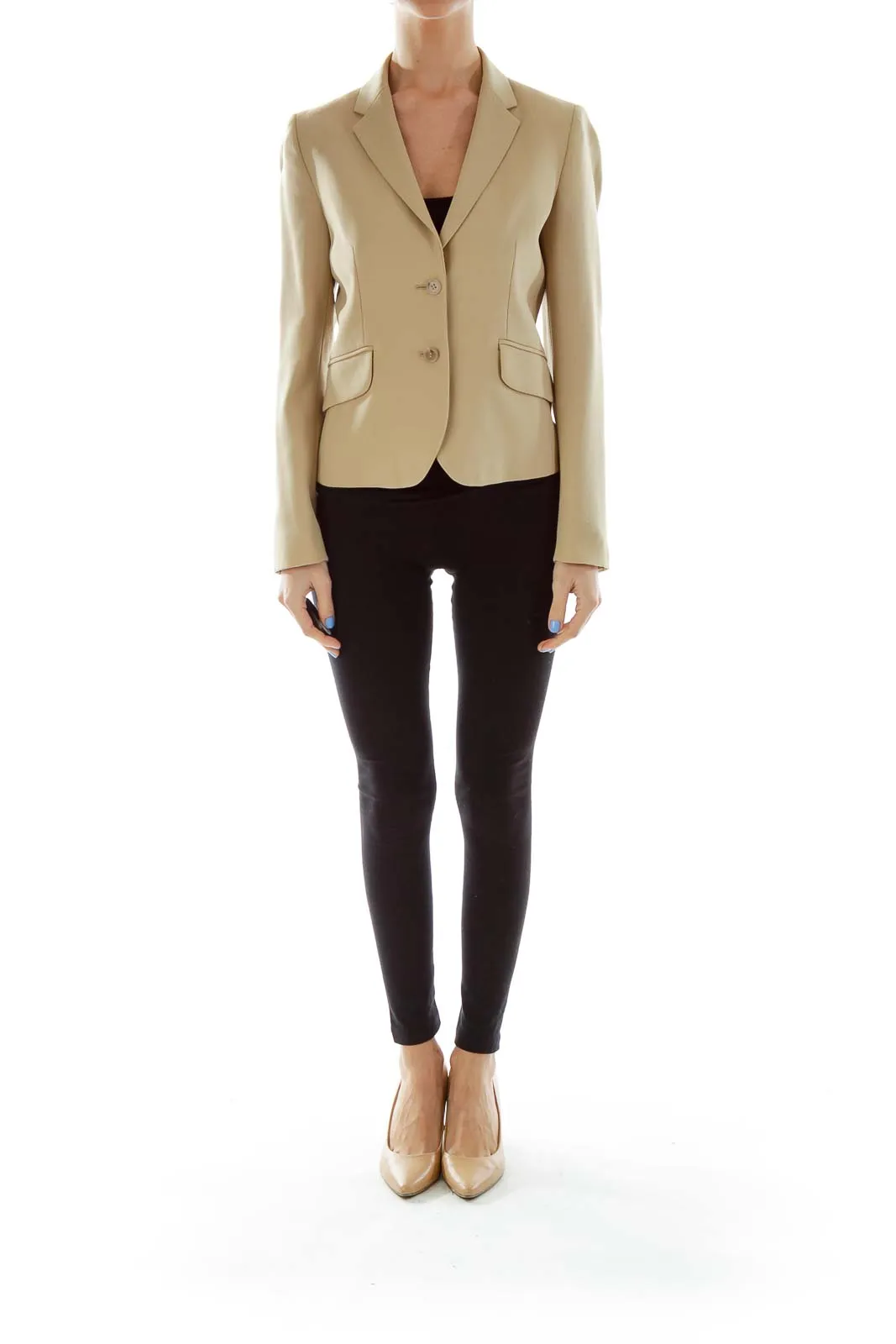 Beige Wool Blazer