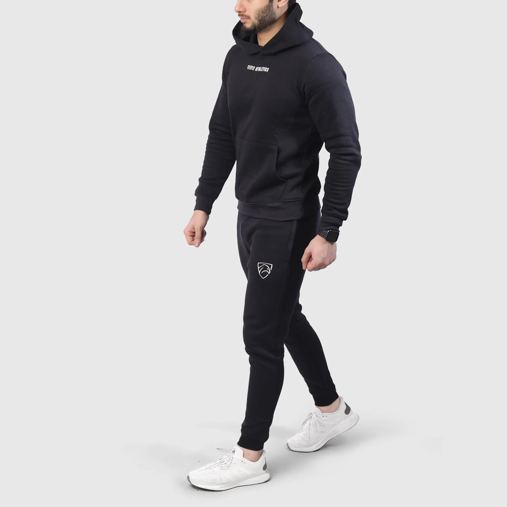 Black Premium Basic Pull Over Tracksuit