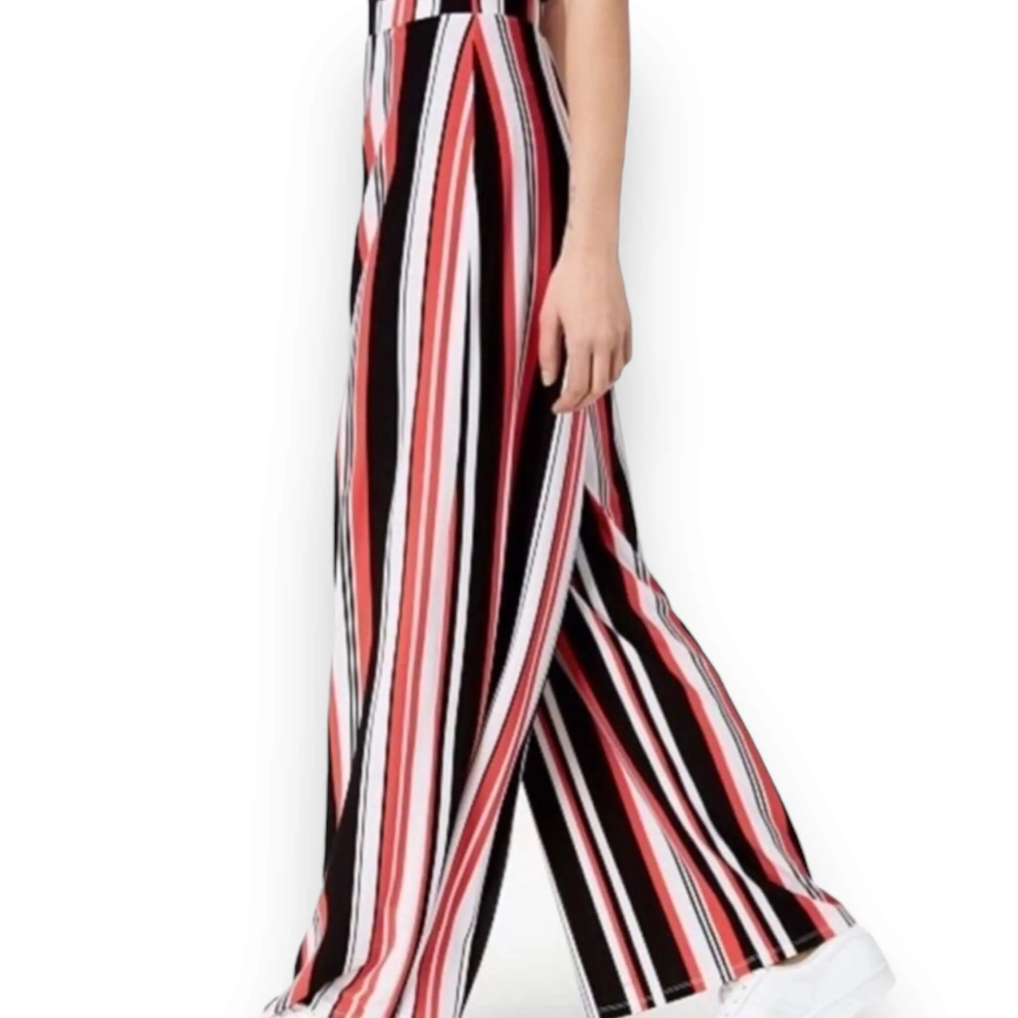 Bold Striped Wide Leg Pants