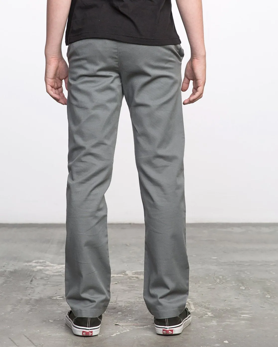 Boys Weekday Straight Fit Pants - Smoke