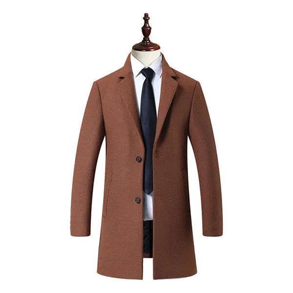 Business Casual Wool Trench Coat