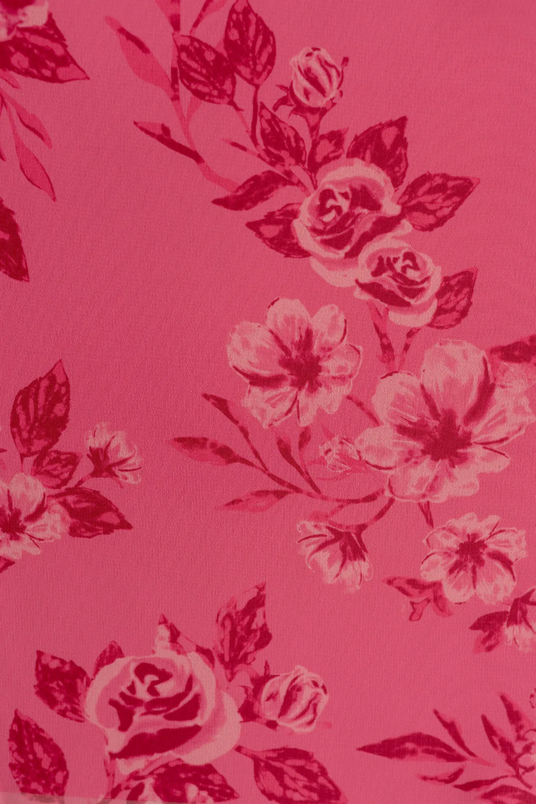 Chiffon Floral Print Fabric By Yard | Made To Order