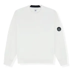 CP Company White Cotton Sweatshirt