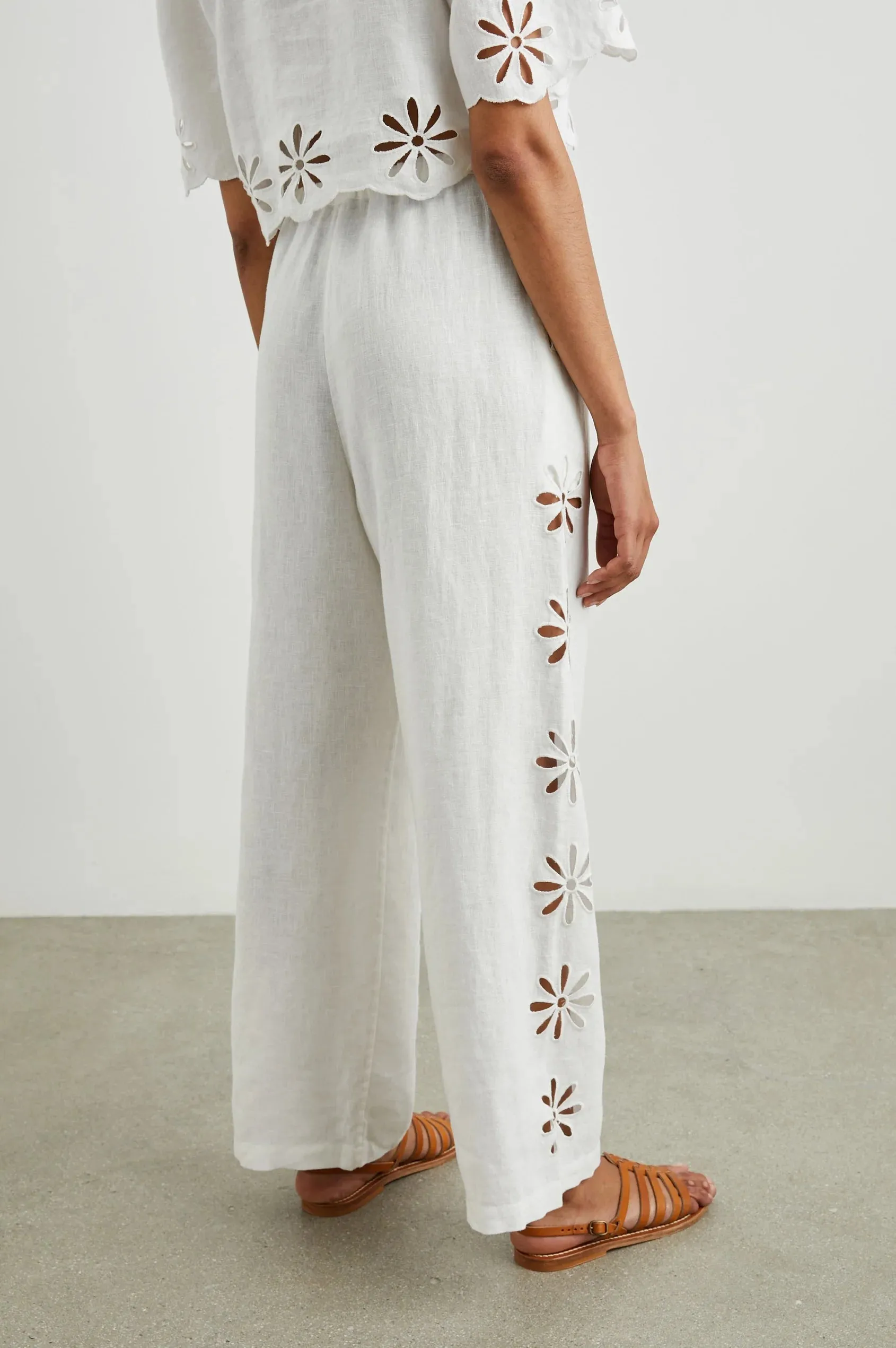 Emmie Pants - White Eyelet