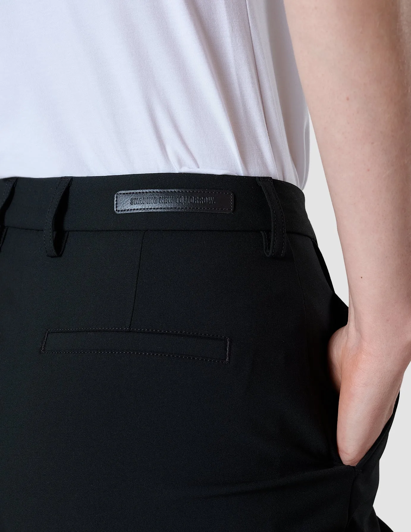 Essential Pants Straight Black