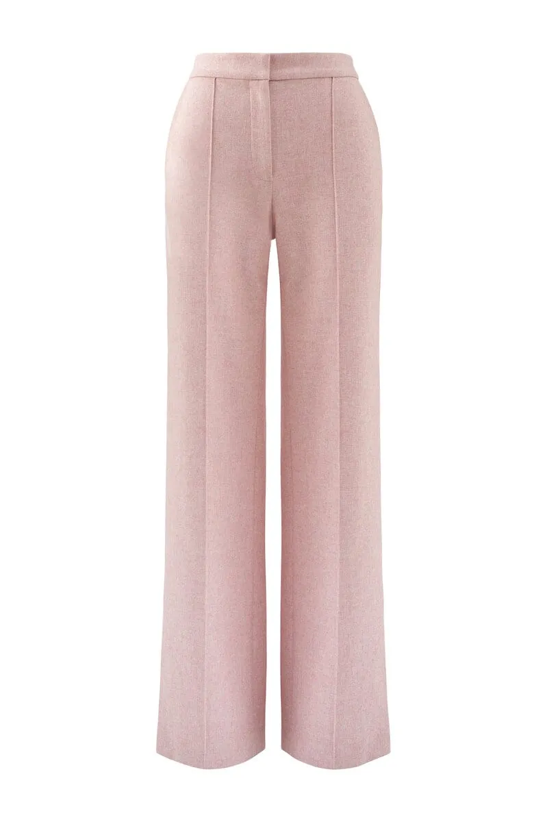 FARRAH STRAIGHT LEG PANTS - Pink