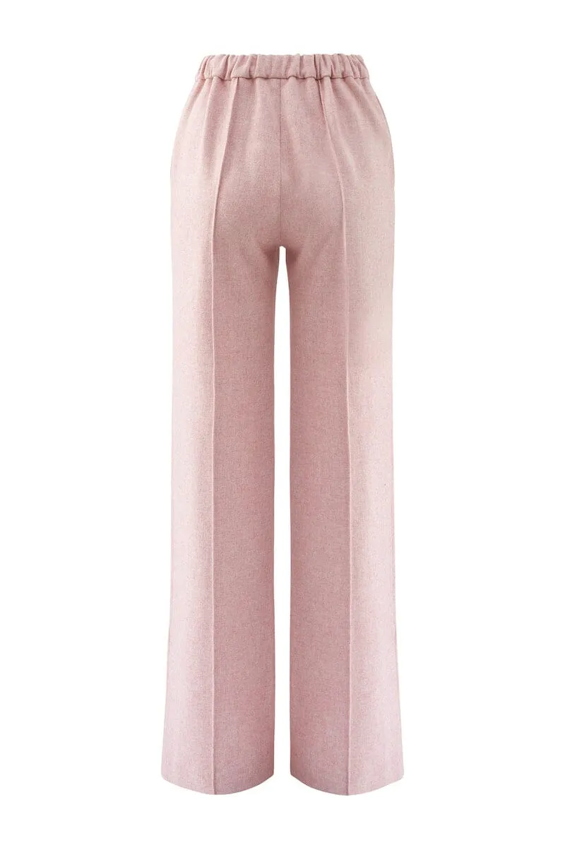 FARRAH STRAIGHT LEG PANTS - Pink