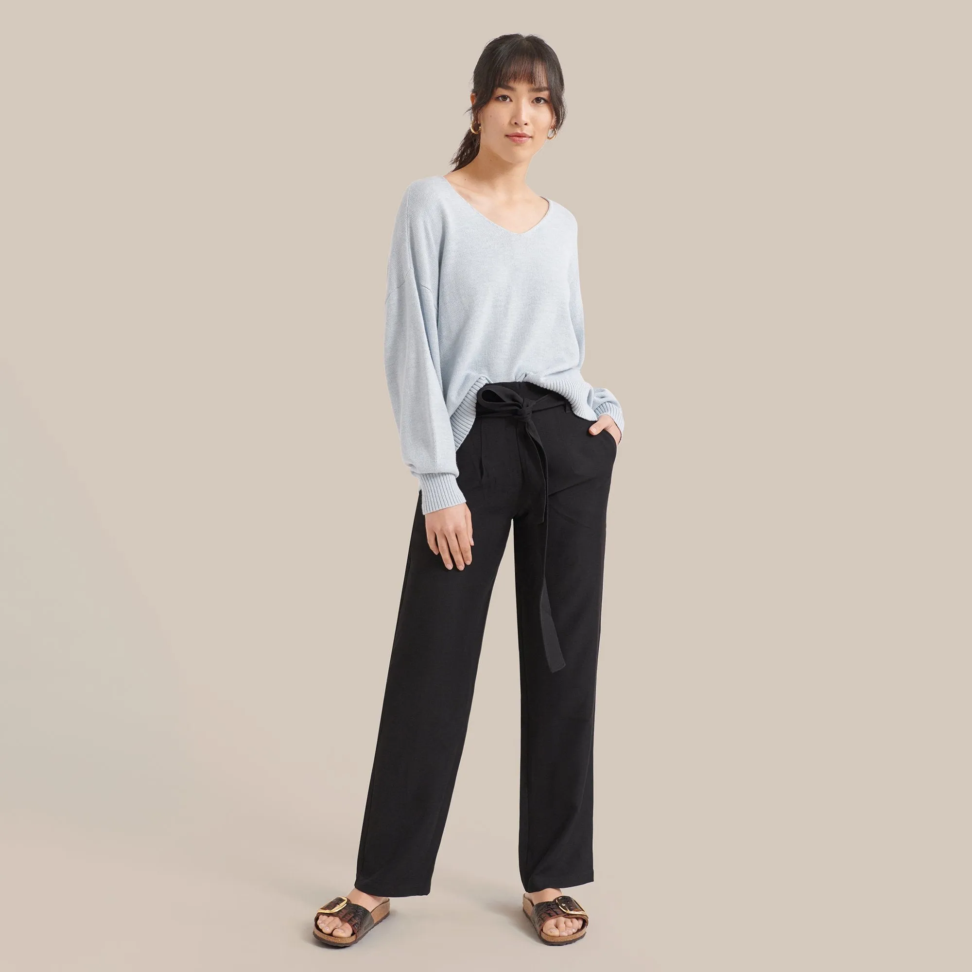 Fiona Tie-Front Trousers