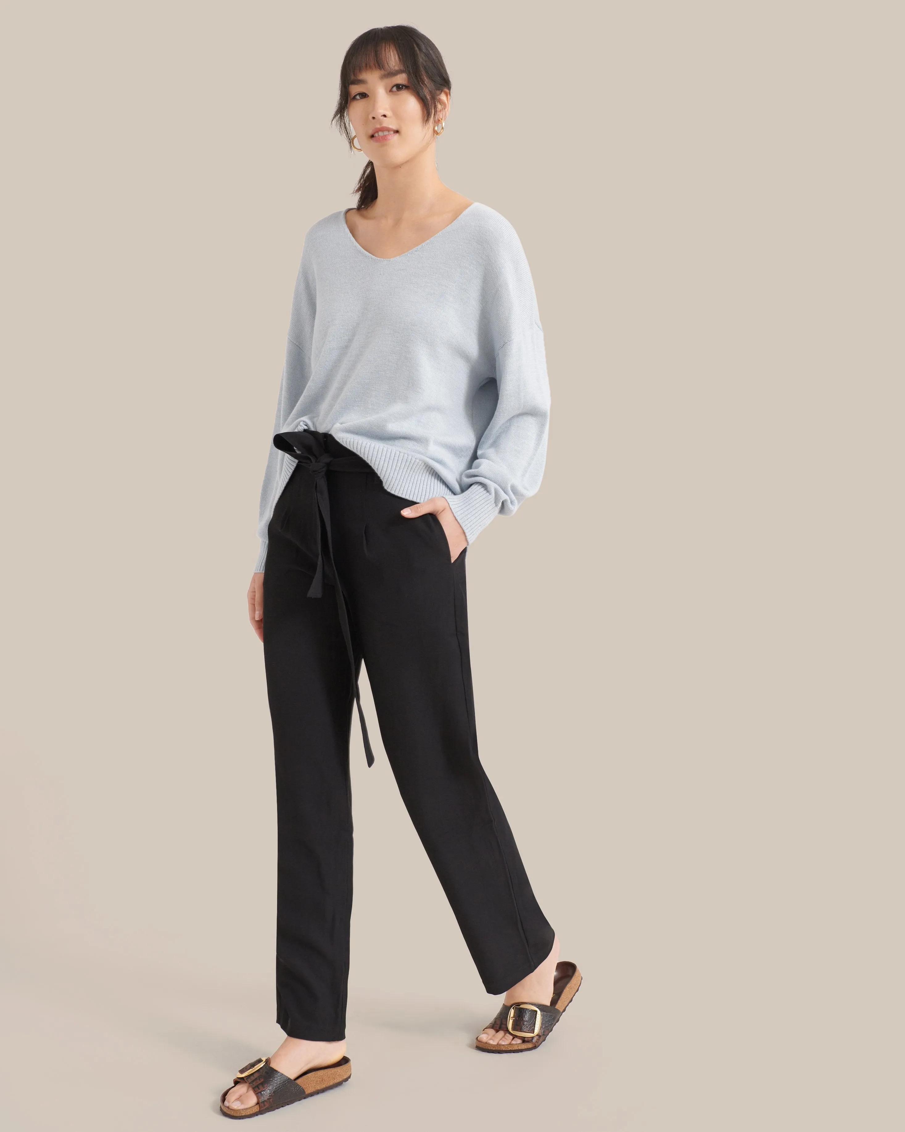 Fiona Tie-Front Trousers