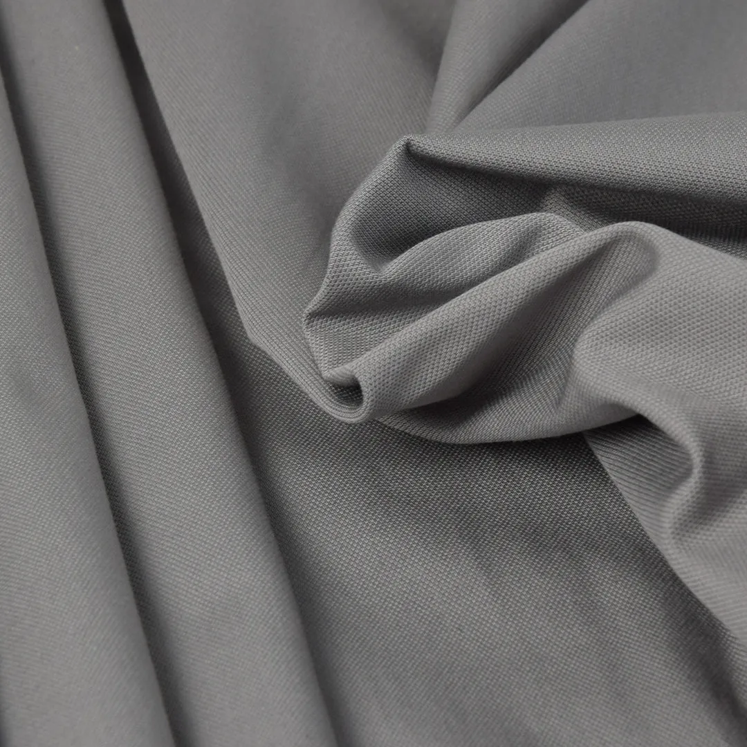 Grey Stretch Cotton Canvas Fabric 3302