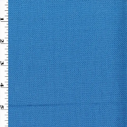 Harbor Blue Textured Wool Blend Suiting Fabric