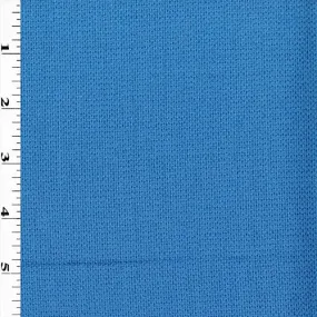 Harbor Blue Textured Wool Blend Suiting Fabric