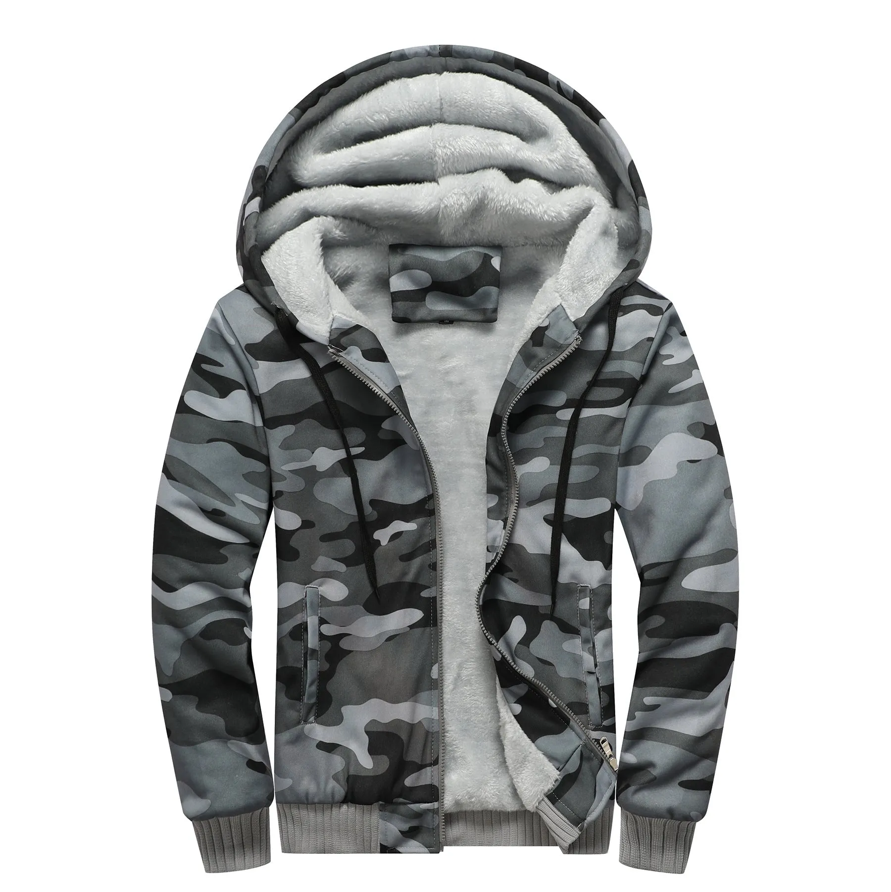 Hooded zipper for men