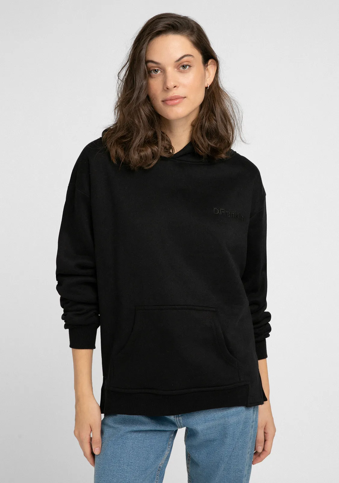 Hoodie Oversized DF Basic Black