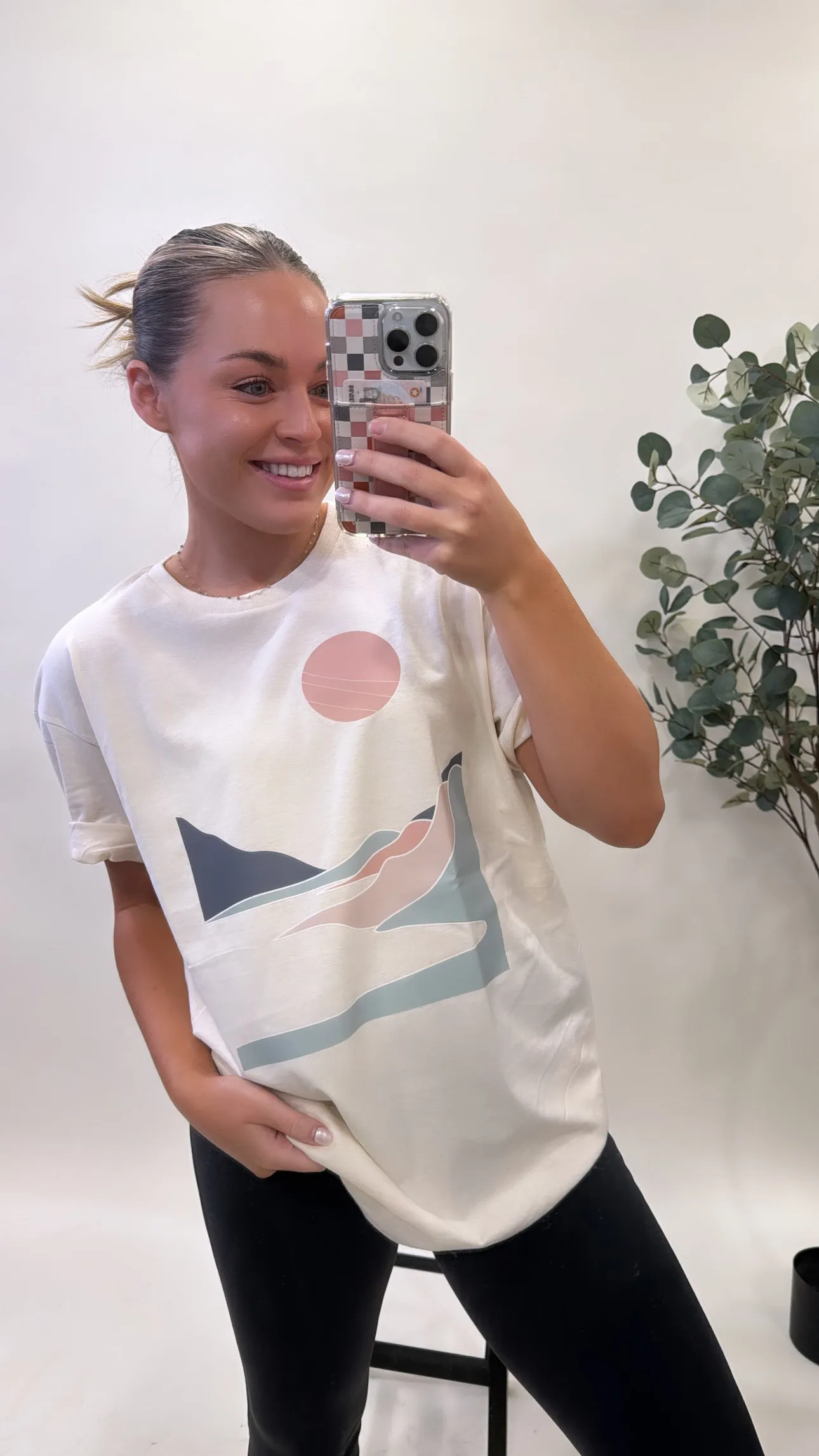 KRYSTA ABSTRACT GRAPHIC TEE