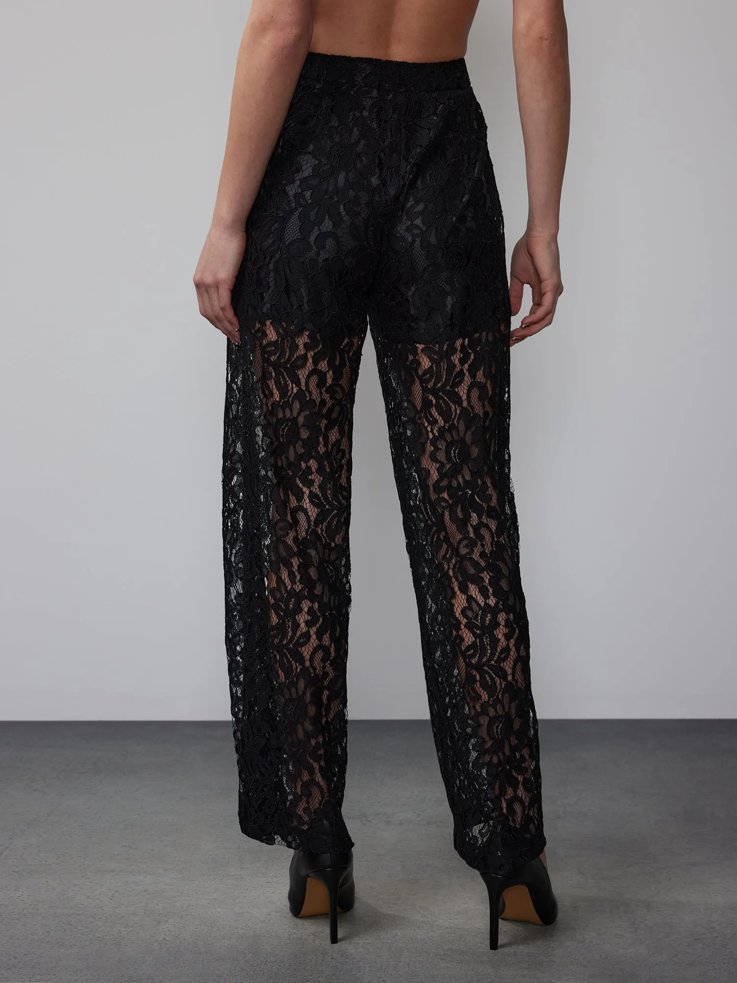 Lace Straight Leg Pant