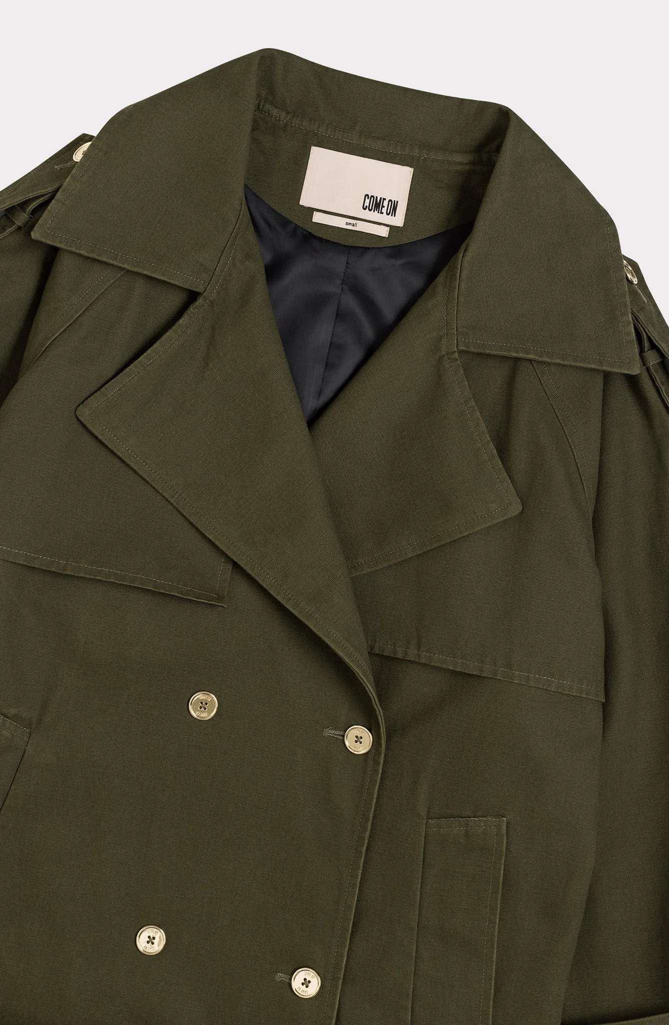 LOVE TRENCH MILITARY GREEN