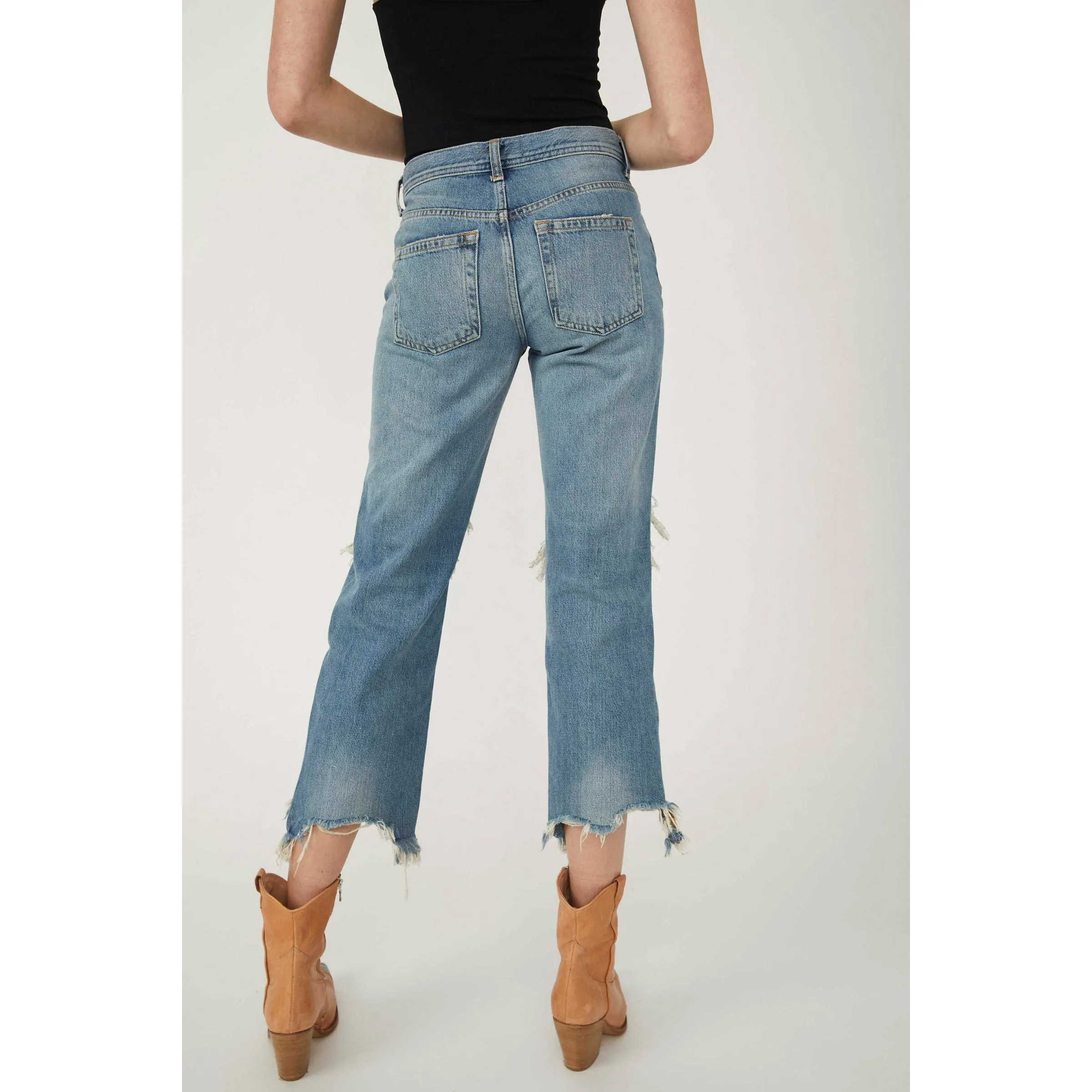 Maggie Mid-Rise Straight-Leg Jeans