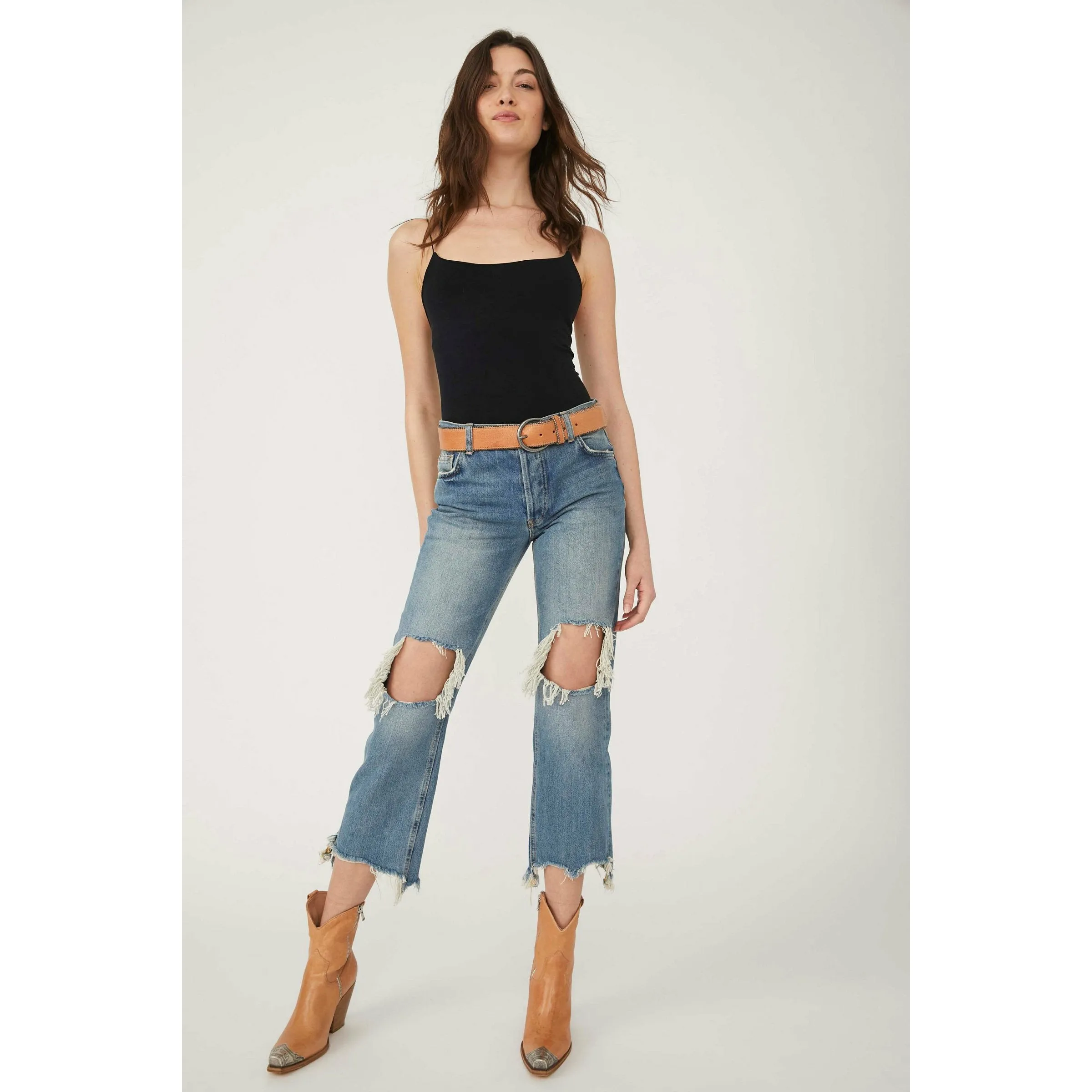 Maggie Mid-Rise Straight-Leg Jeans