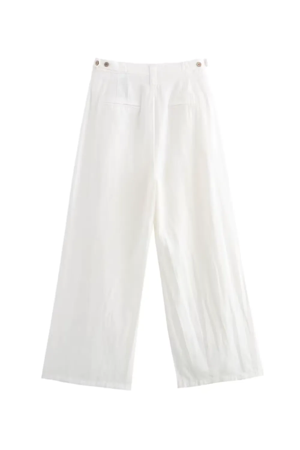 'Melanie' Linen Blend Wide-leg Pants