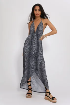 Multi Front Split Maxi Dress