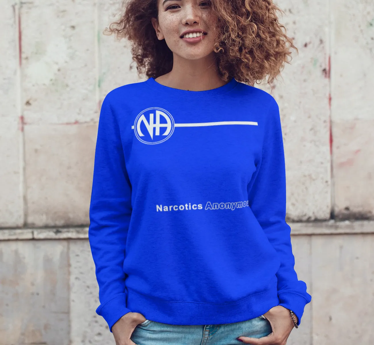 NA Basic Text Sweatshirt