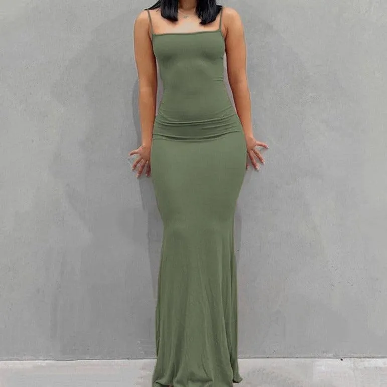 Rachael Bodycon Figure-Hugging Maxi Dress