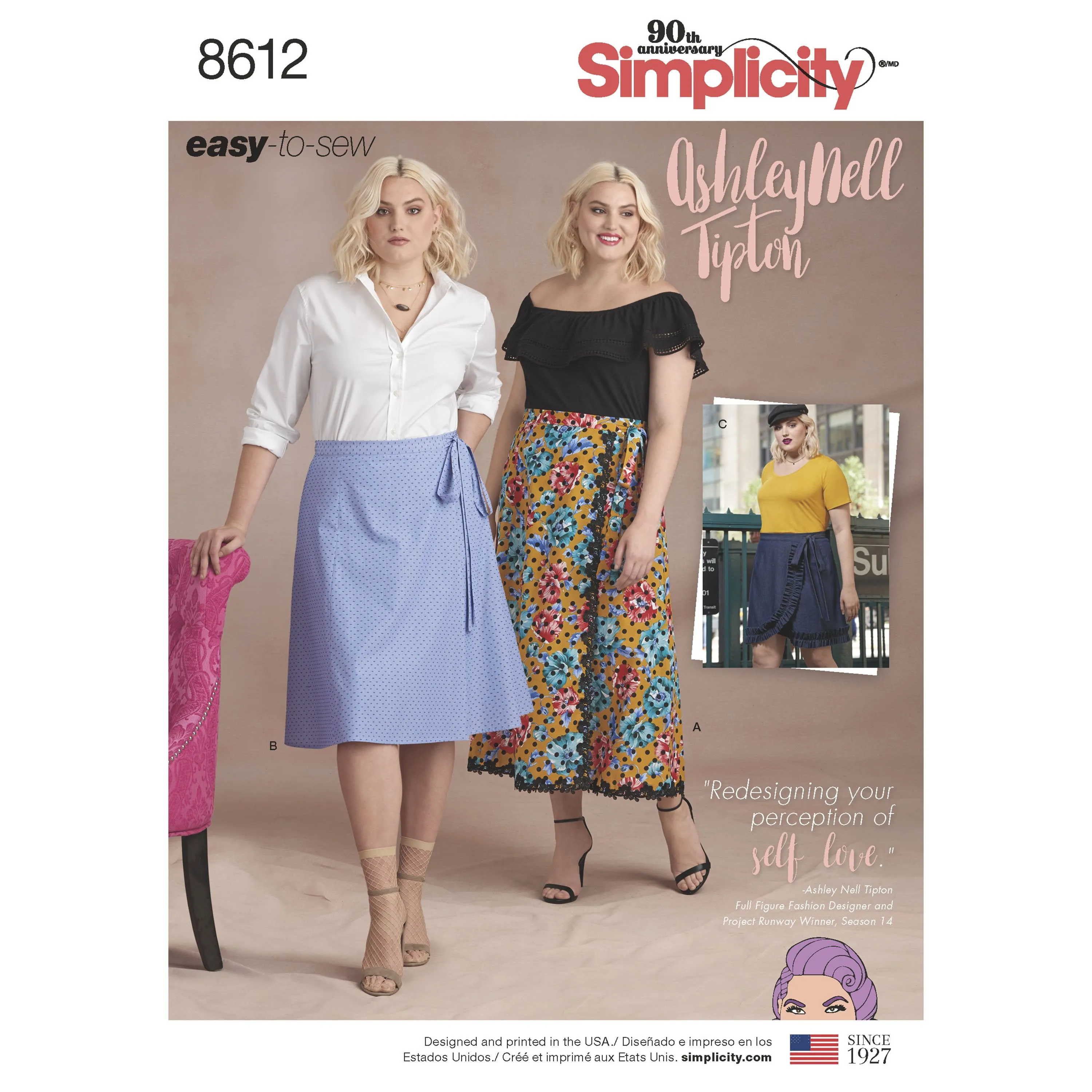 Simplicity Pattern 8612 Easy to sew wrap skirts