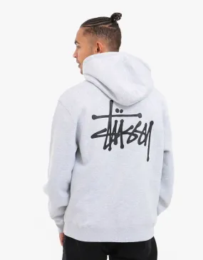 Stüssy Basic Stüssy Pullover Hoodie - Ash Heather