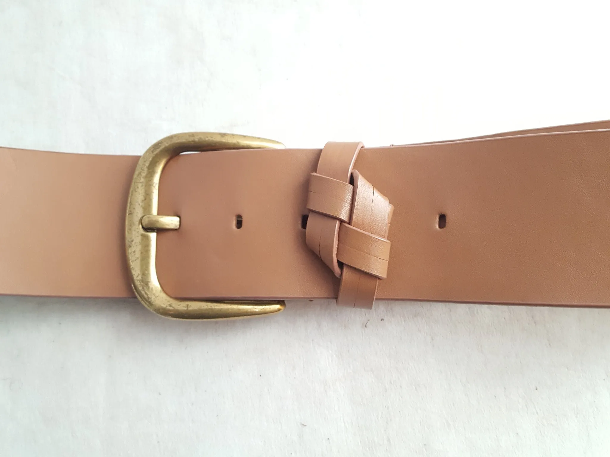 Talbots Extra Wide Leather Belt sz. M