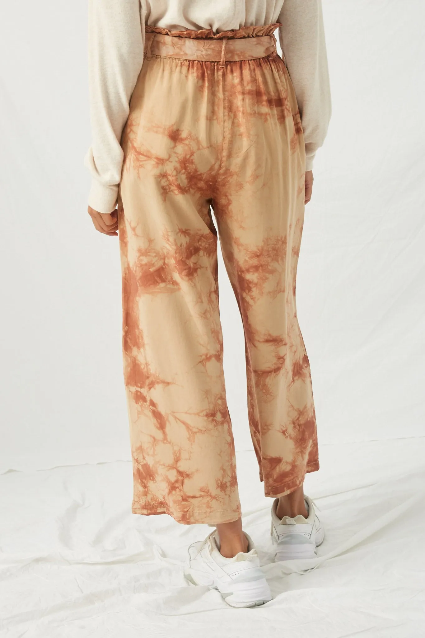 Tie Dye Paper Bag Trousers