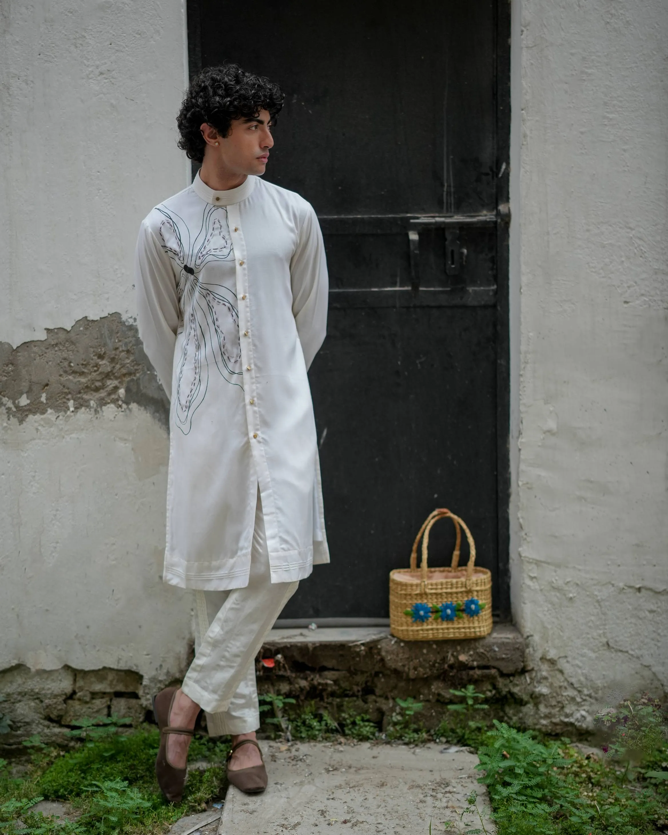 White Bloom Kurta