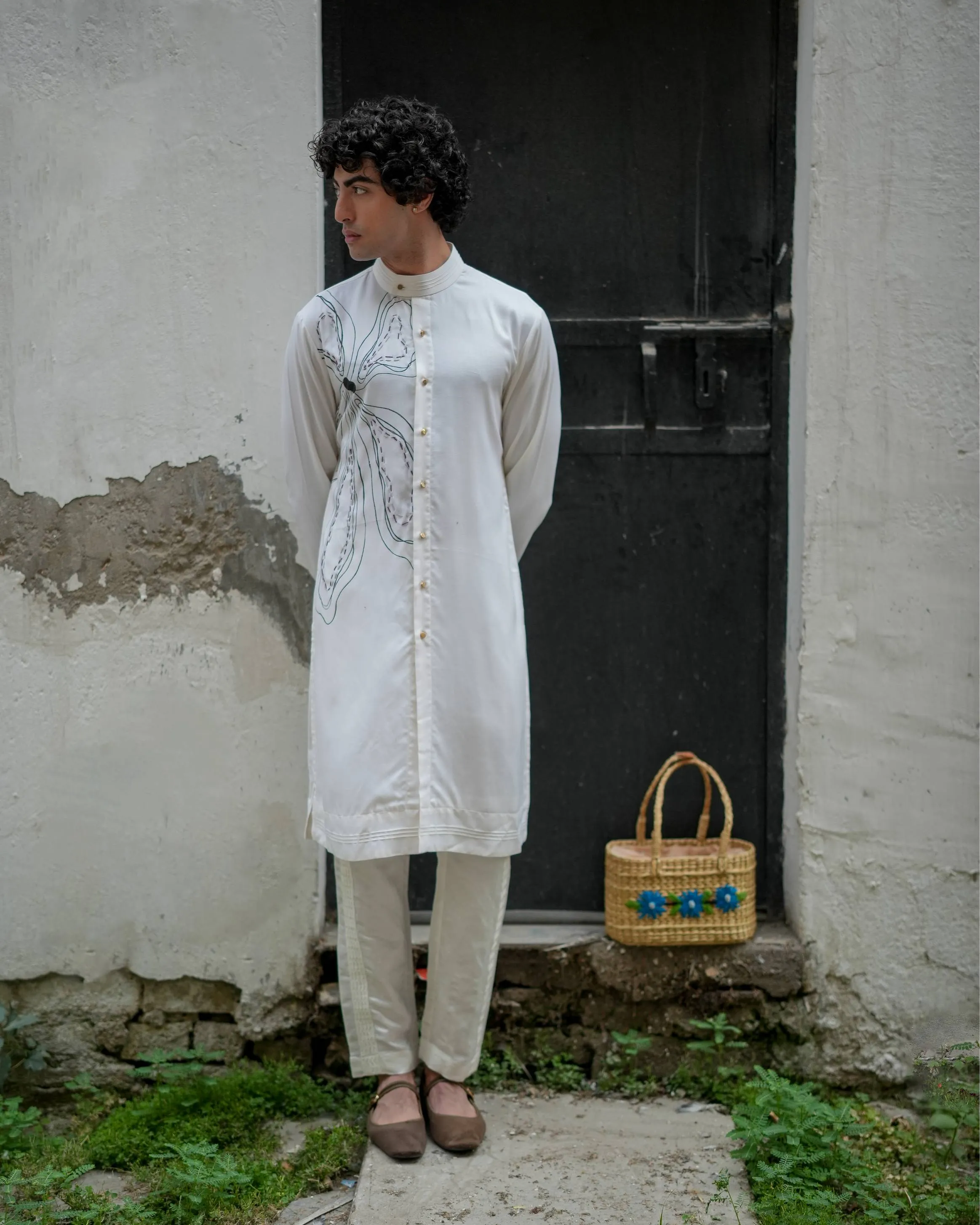 White Bloom Kurta