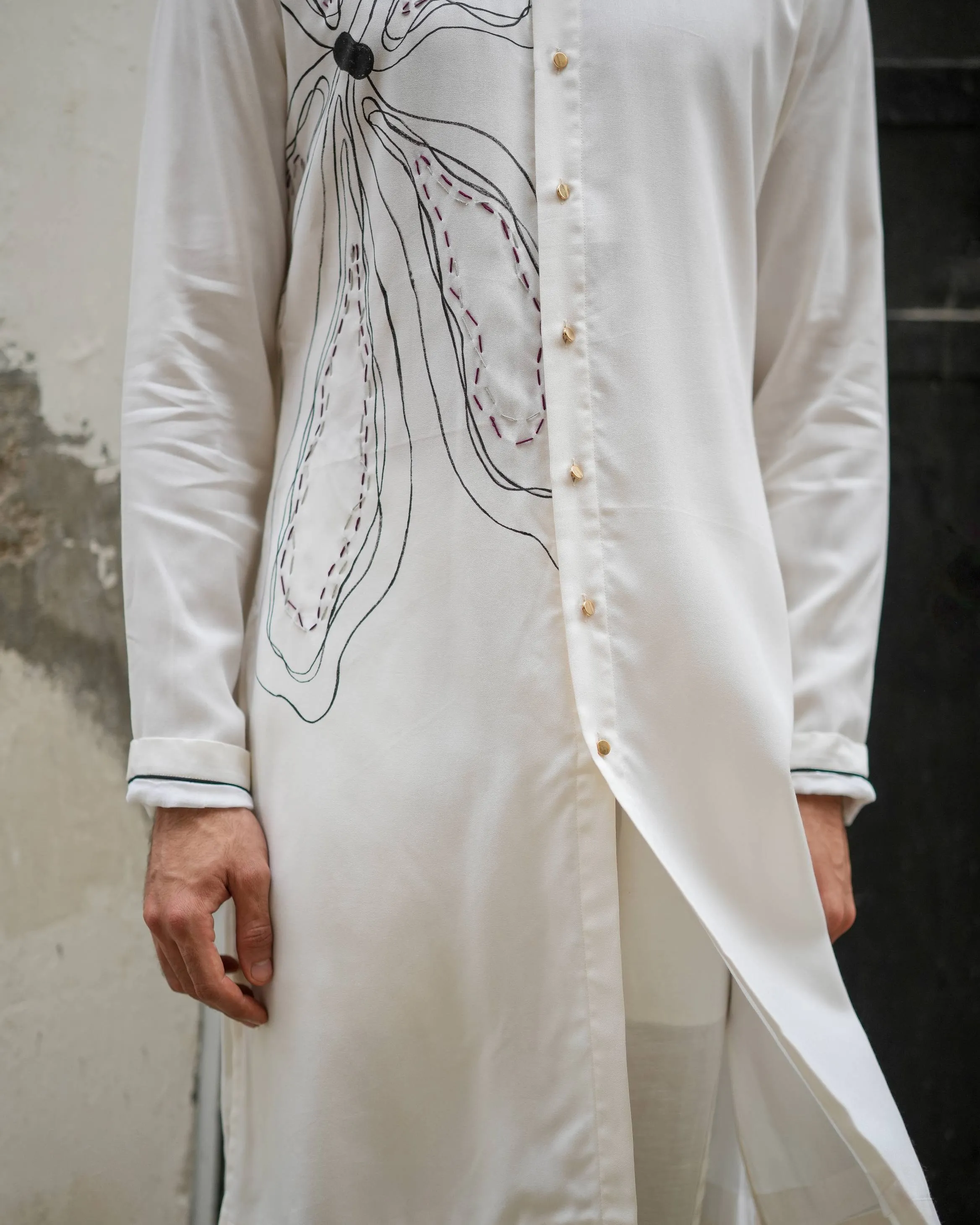 White Bloom Kurta