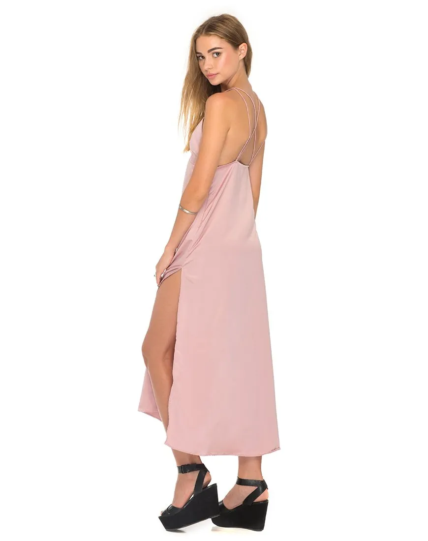 Xochi Maxi Dress in Dusky Pink